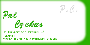 pal czekus business card